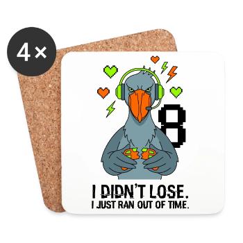 Je n’ai pas perdu mon 8e anniversaire, Shoebill - Dessous de verre (lot de 4) - blanc - Devant