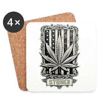 Stoner - Untersetzer (4er-Set) - Weiß - Vorne