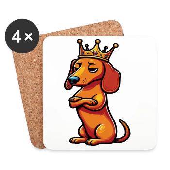 Dachshund Owner Dachshund Owner Dachshund Owner Dachshund Lover - Coasters (set of 4) - white - Front