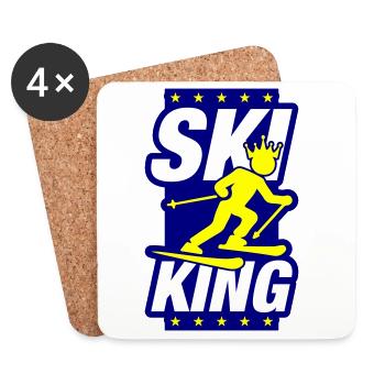 Ski King - Coasters (set of 4) - white - Front