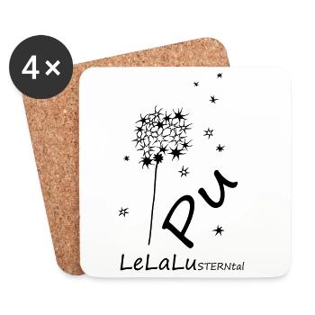 LeLaLuSTERNtal Pu - Das Original by heavenlygoods  - Untersetzer (4er-Set) - Weiß - Vorne