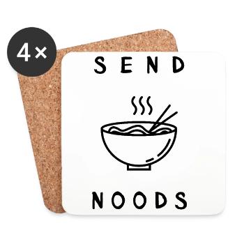 Send - Noods - Untersetzer (4er-Set) - Weiß - Vorne