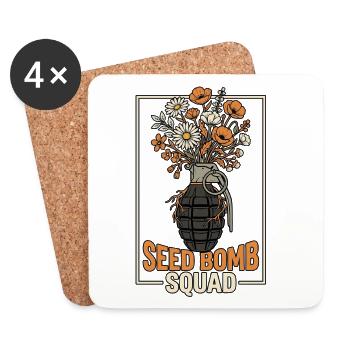 Seed Planting Future - Coasters (set of 4) - white - Front