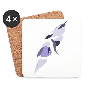 Wings of Shadow and Light - Coasters (set of 4) - white - Front