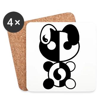 Plush : Yiny - Dessous de verre (lot de 4) - blanc - Devant