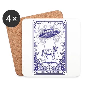 Spirituality Sacred Geometry The Ascension - Coasters (set of 4) - white - Front