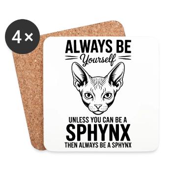 Sphynx Cat Sayings Funny Sphynx Cat Gift - Coasters (set of 4) - white - Front