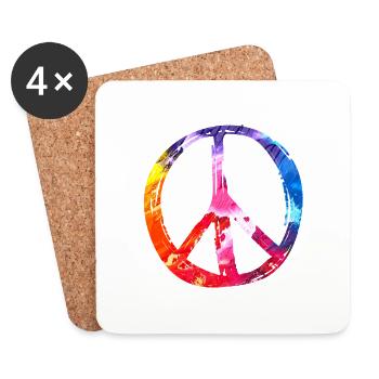 PEACE - Coasters (set of 4) - white - Front