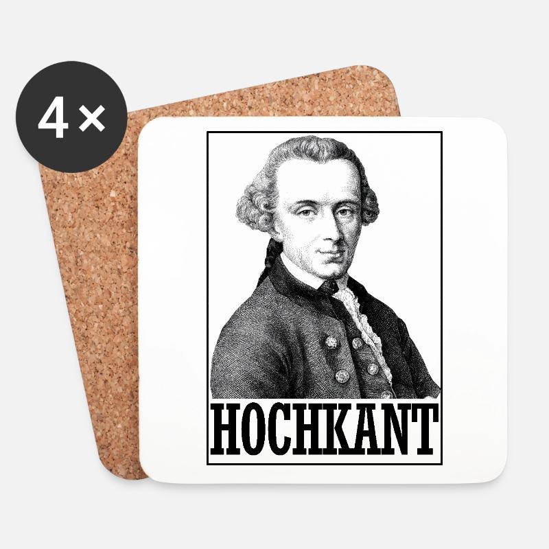 Kant Philosoph Meme Studium Nerd Geschenk Kreativ - Untersetzer (4er-Set) - Weiß