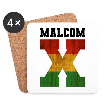 MALCOM X - Untersetzer (4er-Set) - Weiß - Vorne