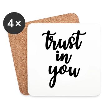 trust in you - Coasters (set of 4) - white - Front