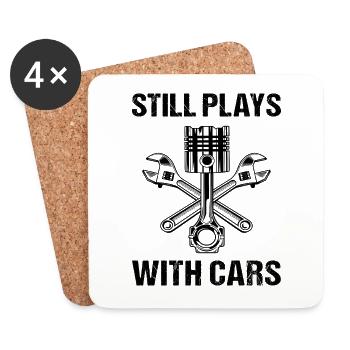 Joue toujours avec les voitures Automobilistes Tuner Car - Dessous de verre (lot de 4) - blanc - Devant