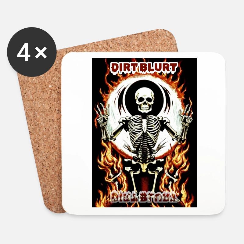 Skelly Hölle - Untersetzer (4er-Set) - Weiß