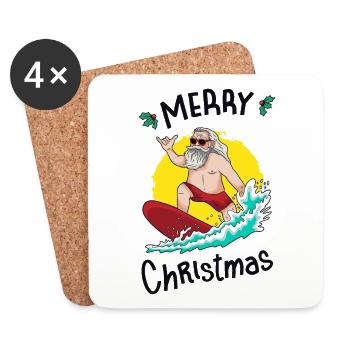 Christmas in July - Coasters (set of 4) - white - Front