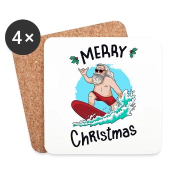 Christmas in July - Coasters (set of 4) - white - Front