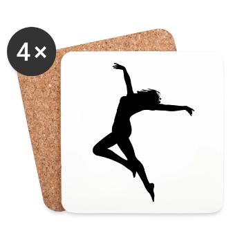 dancer - Coasters (set of 4) - white - Front