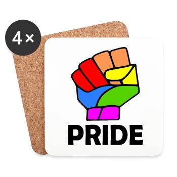 Pride - Untersetzer (4er-Set) - Weiß - Vorne