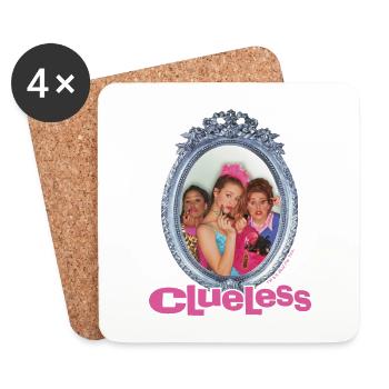 Clueless Spiegelbild Von Cher, Dionne Und Tai - Untersetzer (4er-Set) - Weiß - Vorne