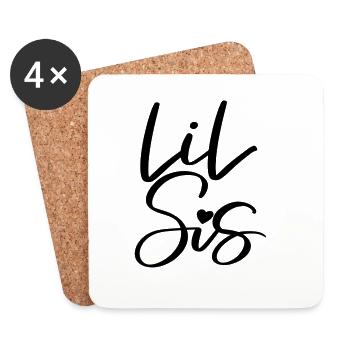 Lil Sis - Untersetzer (4er-Set) - Weiß - Vorne