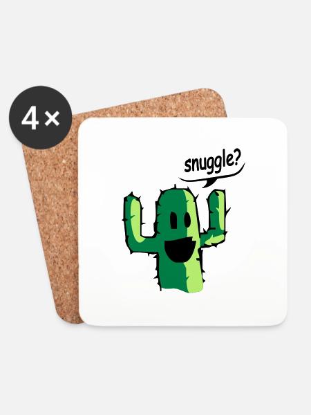 snuggle - Coasters (set of 4) - white