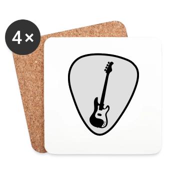 gitarre - Untersetzer (4er-Set) - Weiß - Vorne