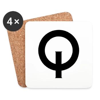 Optimist - Untersetzer (4er-Set) - Weiß - Vorne