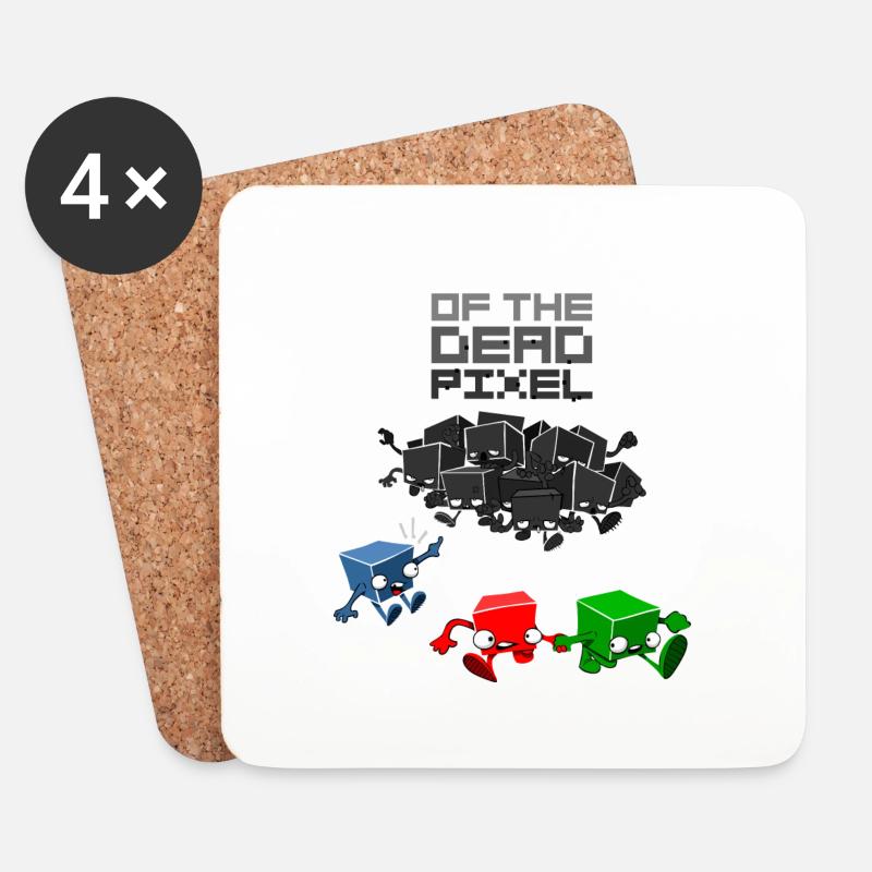 dead pixel - Untersetzer (4er-Set) - Weiß