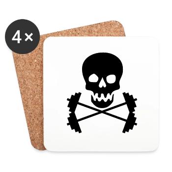 body building - Coasters (set of 4) - white - Front