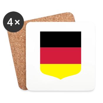 Germany flag - Coasters (set of 4) - white - Front