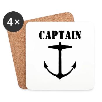 captain - Untersetzer (4er-Set) - Weiß - Vorne