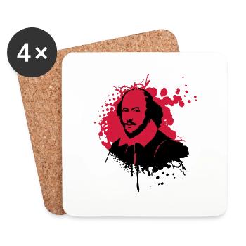 shakespeare-splat2 - Untersetzer (4er-Set) - Weiß - Vorne