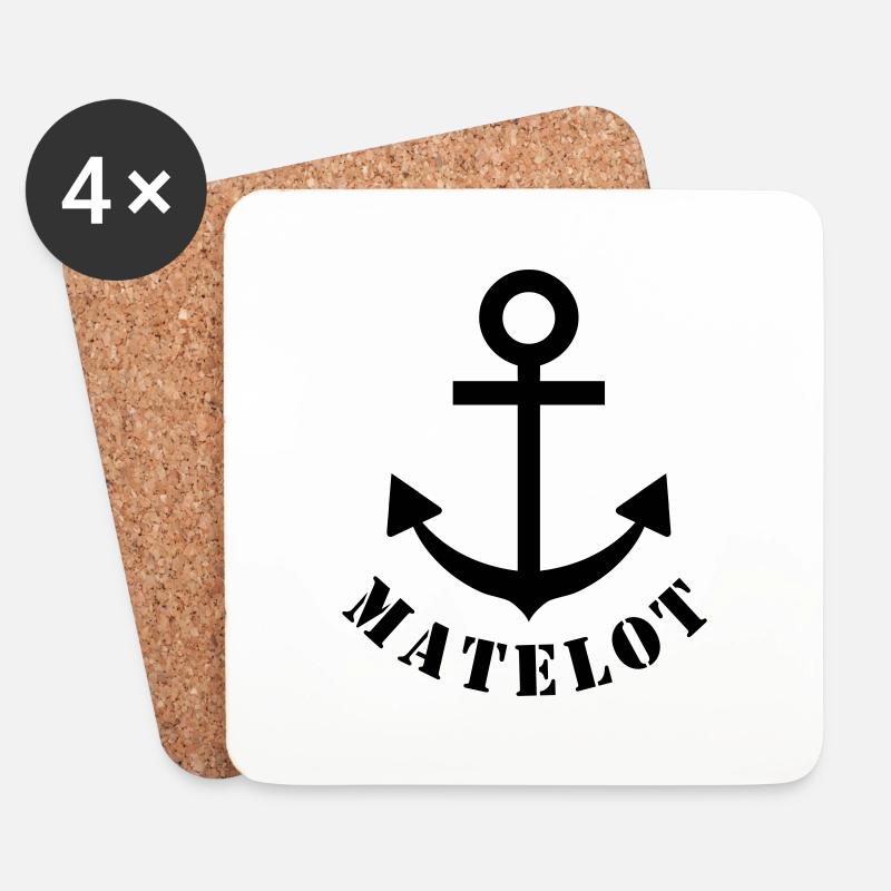 matelot - Coasters (set of 4) - white