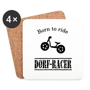 Laufrad Dorf Racer VECTOR - Untersetzer (4er-Set) - Weiß - Vorne