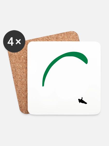 Paragliding - Coasters (set of 4) - white