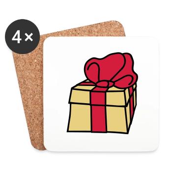 gift - Dessous de verre (lot de 4) - blanc - Devant