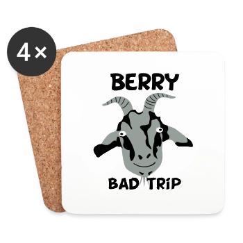 Berry Bad Trip - Dessous de verre (lot de 4) - blanc - Devant