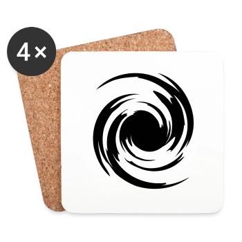 big_swirl - Untersetzer (4er-Set) - Weiß - Vorne
