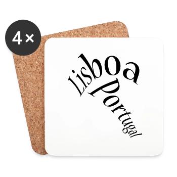 Lisboa - Lisbon - Coasters (set of 4) - white - Front