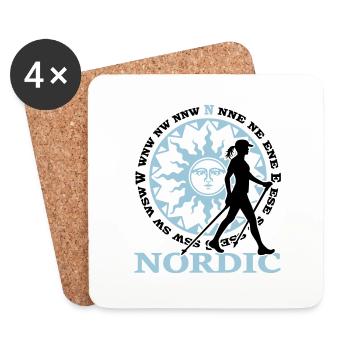 Nordic 2C - Farbwechsel - Untersetzer (4er-Set) - Weiß - Vorne