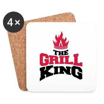 the grill king - Coasters (set of 4) - white - Front