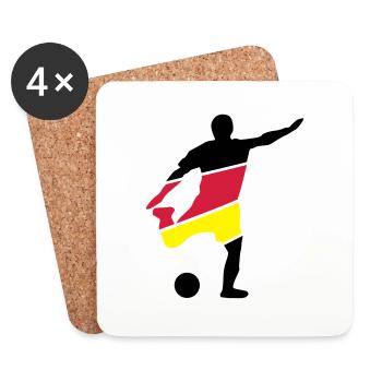Football - Coasters (set of 4) - white - Front