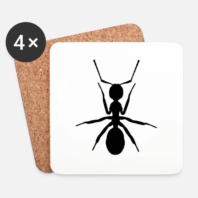 ANT - Coasters (set of 4) - white