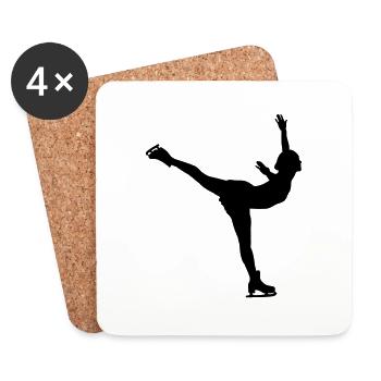 Figure skater - Untersetzer (4er-Set) - Weiß - Vorne