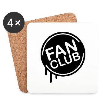fan_club_f1 - Dessous de verre (lot de 4) - blanc - Devant