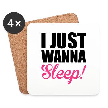 Sleep - Coasters (set of 4) - white - Front