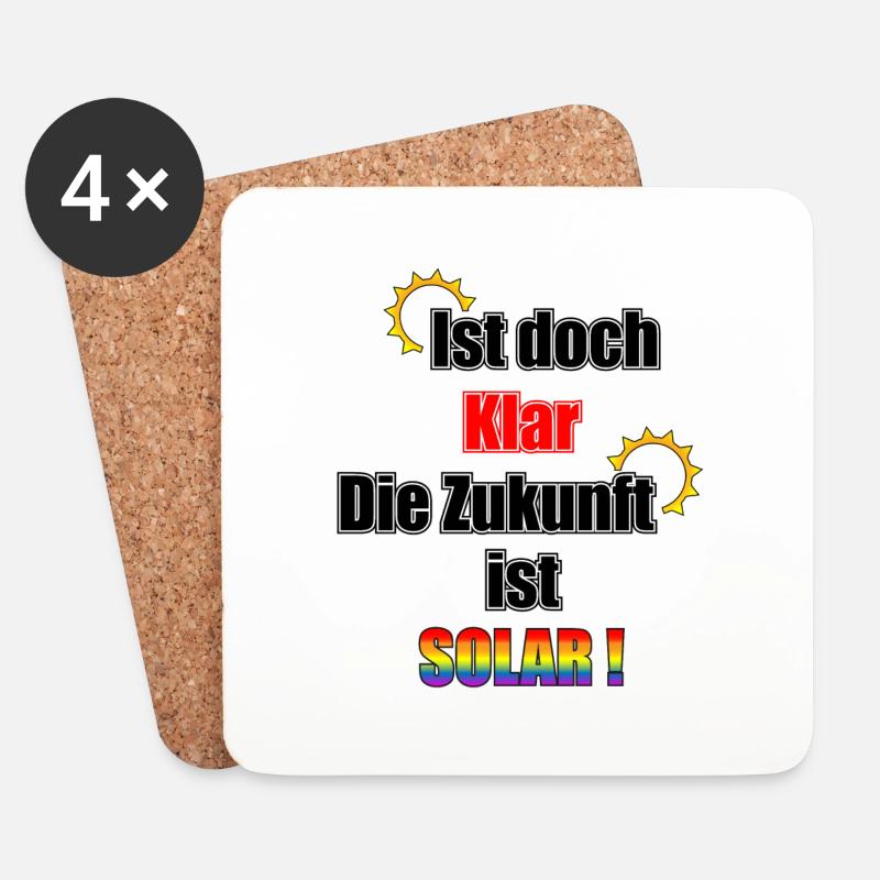 Solar - Untersetzer (4er-Set) - Weiß