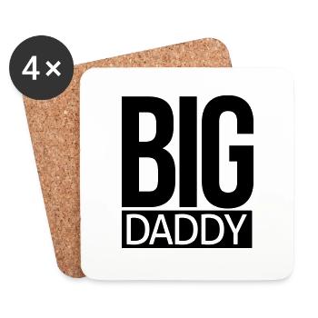 big daddy - Coasters (set of 4) - white - Front