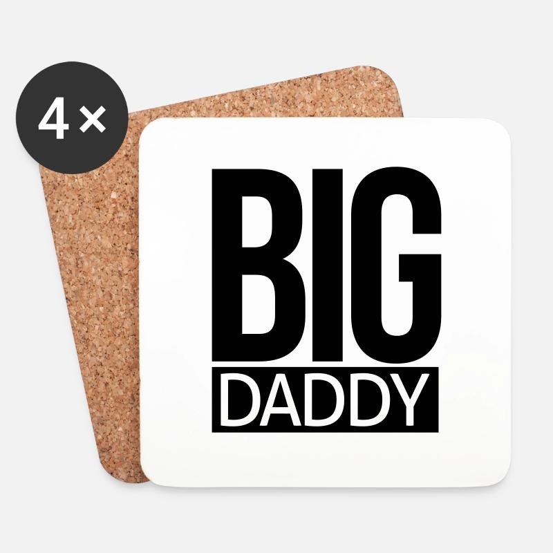 big daddy - Untersetzer (4er-Set) - Weiß