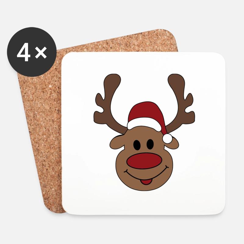 Weihnachten - Untersetzer (4er-Set) - Weiß