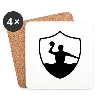 water polo sport design - Untersetzer (4er-Set) - Weiß - Vorne